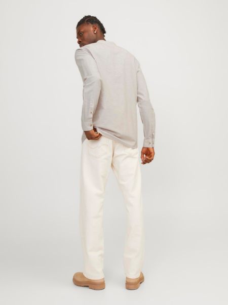 Bilde av JJSummer half planket linen ls shirt