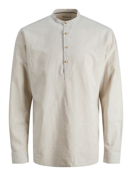 Bilde av JJSummer half planket linen ls shirt
