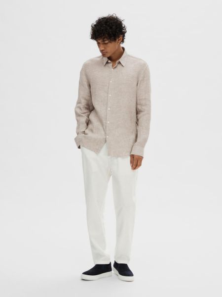 Bilde av SlhRegkylian linen shirt ls classic