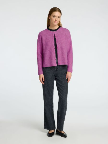 Bilde av SlfSia ras ls knit o-neck cardigan