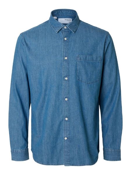 Bilde av SlhRegCarlo Denim LS Shirt