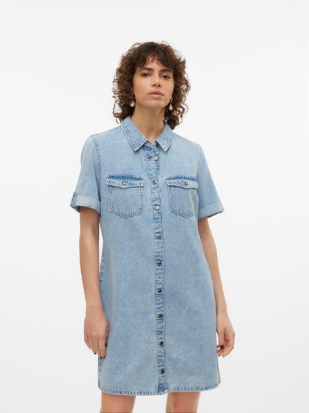 Bilde av VmJennie ss short denim dress