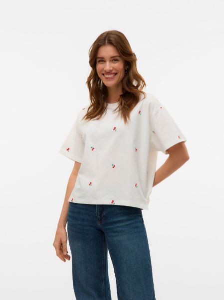 Bilde av AWZora ss o-neck emb t-shirt