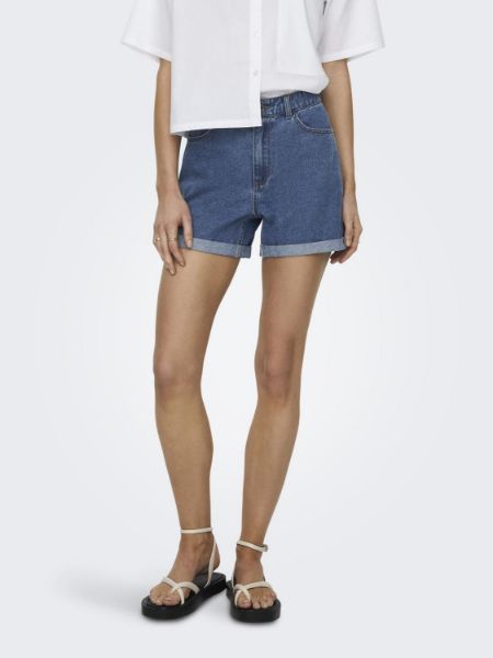 Bilde av OnlVega HW Mom Denim Shorts