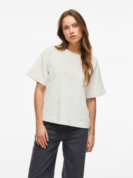 Bilde av ViMonie Flower EMB S/S O-Neck