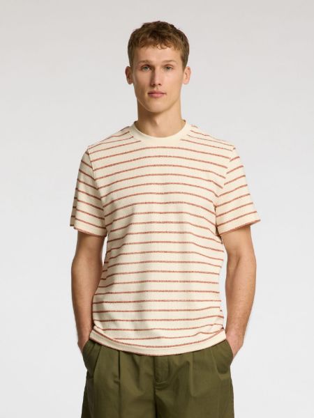 Bilde av SlhDjango Stripe SS O-Neck Tee