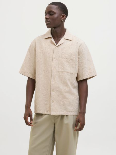 Bilde av Jprblujacob jaquard resort s/s shirt