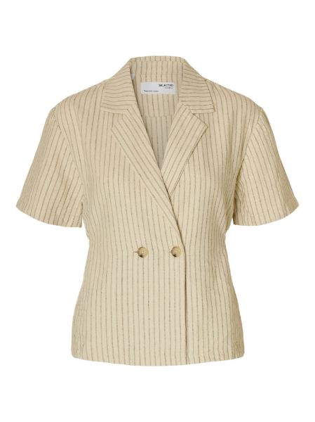 Bilde av Slfjohanne ss striped belted revers top