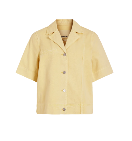 Bilde av Roujolie 2/4 resort collar denim shirt 