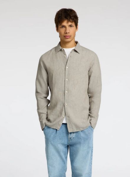 Bilde av SlhRegkylian linen shirt ls classic