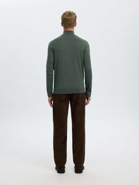 Bilde av SlhTray ls knit merino half zip 