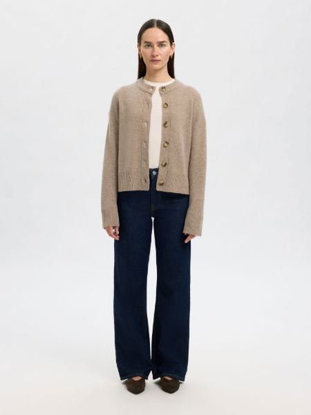 Bilde av SlfCille ls knit o-neck cardigan