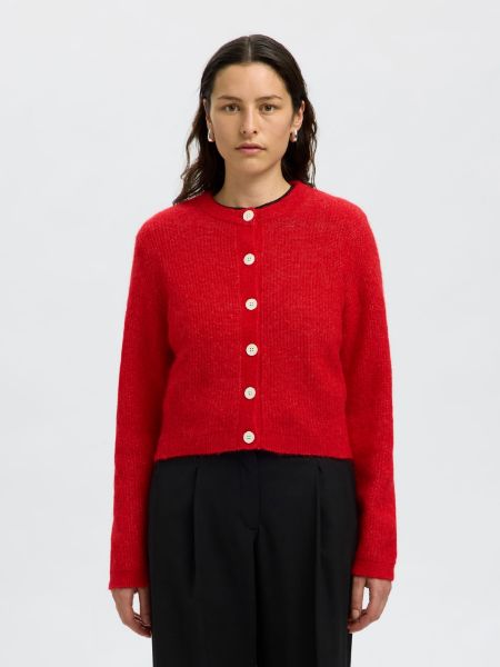 Bilde av Slfsia ras ls knit cropped cardigan