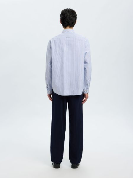 Bilde av SlhRlxjim ox stripe ls shirt