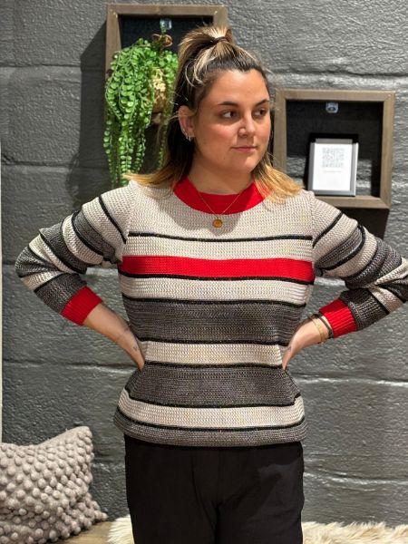 Bilde av Structure striped pullover