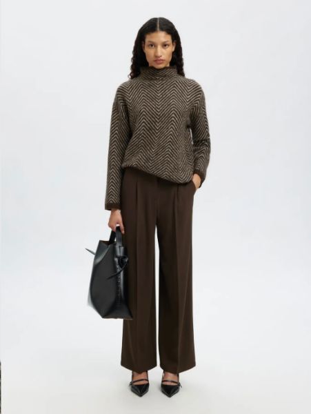 Bilde av SLFLULU herringbone knit high neck