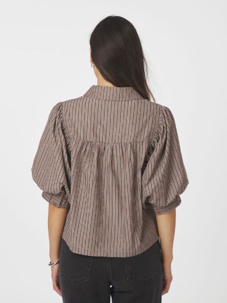 Bilde av Etta Soft Stripe Stone shirt