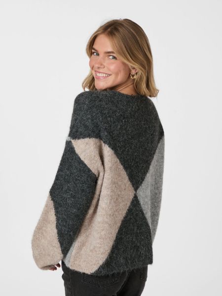 Bilde av Inga Check fluff knit blouse