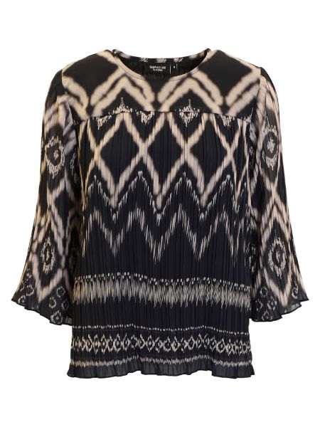 Bilde av Mønstrete plisse topp