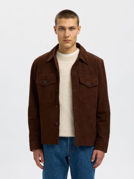 Bilde av Slhthom suede overshirt