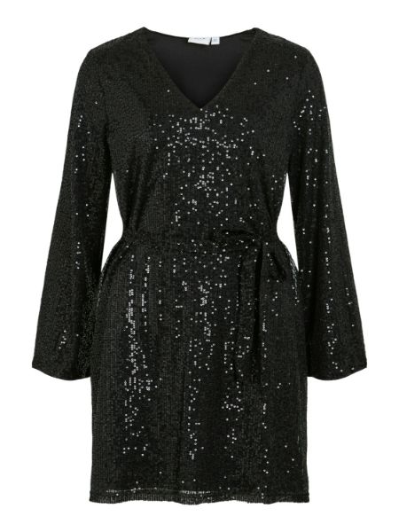 Bilde av Viglitas deep v-neck l/s sequin dress