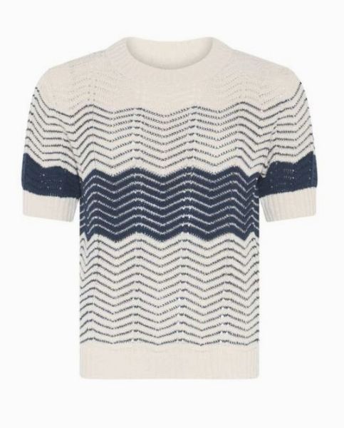 Bilde av Waving Striped O-neck T-shirt