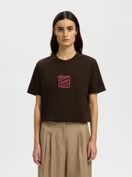 Bilde av SlfRelaxed Brook SS Amour Tee