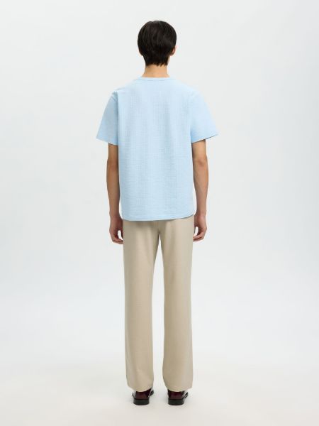 Bilde av SLHSander Seersucker SS O-Neck Tee