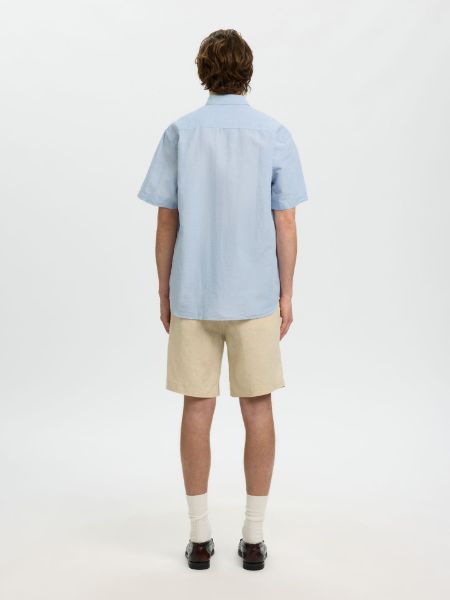 Bilde av SlhRegclay linenblend ss shirt