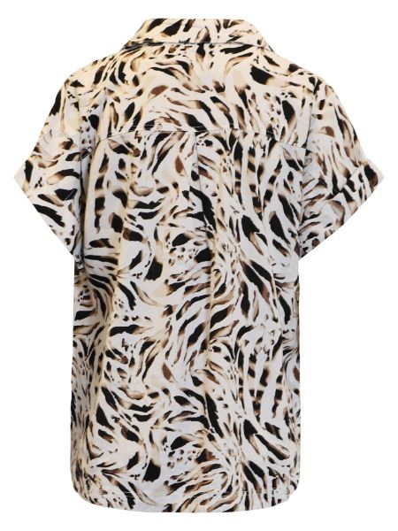 Bilde av Beige bluse med mønster