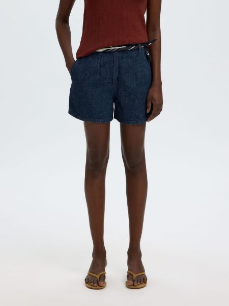 Bilde av SLFHanny HW Mini Denim Shorts