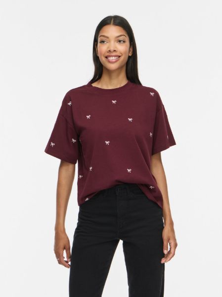 Bilde av VIMonie Bow o-Neck S/S T-Shirt/RN