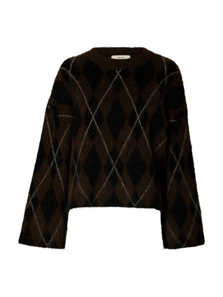 Bilde av SLWLulu Brushed Argyle Knit O-Neck Noos