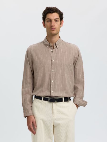 Bilde av SlmRegCole Jay melange ls shirt
