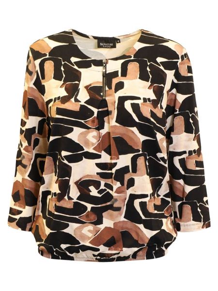 Bilde av Brandtex pullover brunt mønster